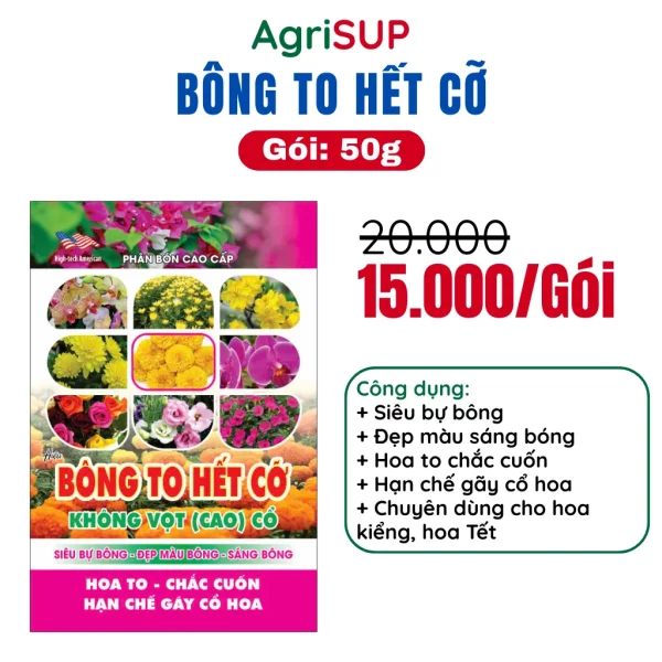 Bông to hết cỡ 50g
