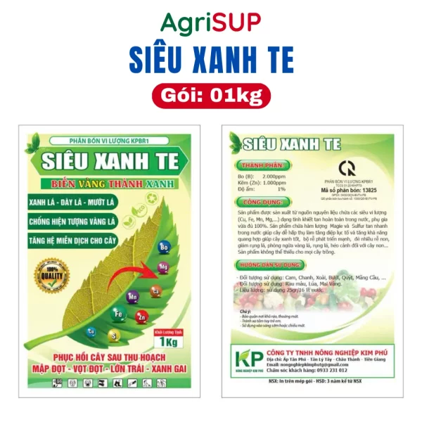 Siêu xanh TE 1kg - Hình ảnh 4